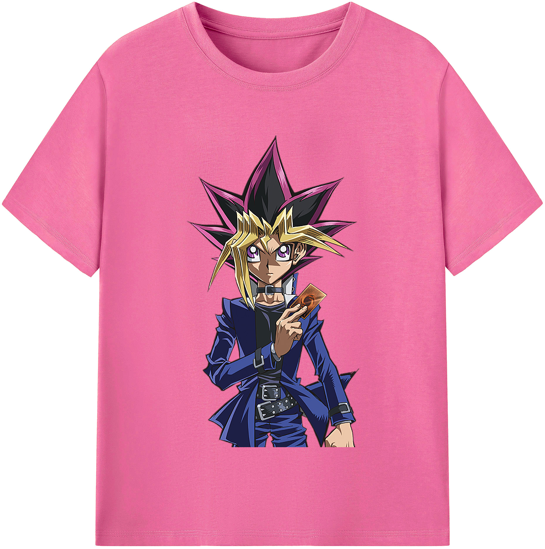 （画像用） 遊☆戯☆王 Yu-Gi-Oh! レディースカジュアルプリントTシャツ（綿100％）